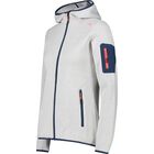 Knitted Melange Hoody Woman 3H19826