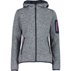 Knitted Melange Hoody Woman 3H19826