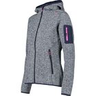 Knitted Melange Hoody Woman 3H19826