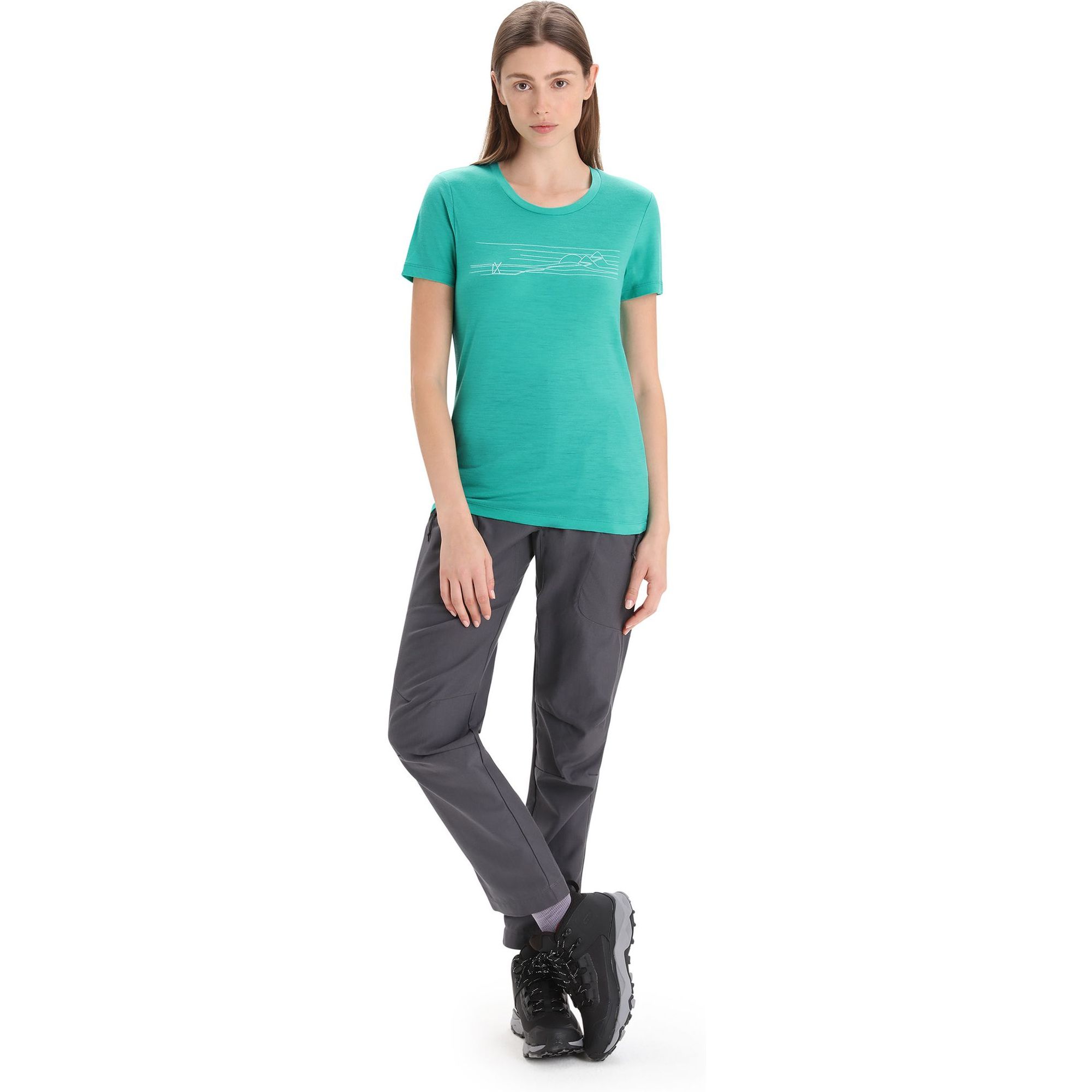 W Tech Lite II SS Tee Ski Stripes