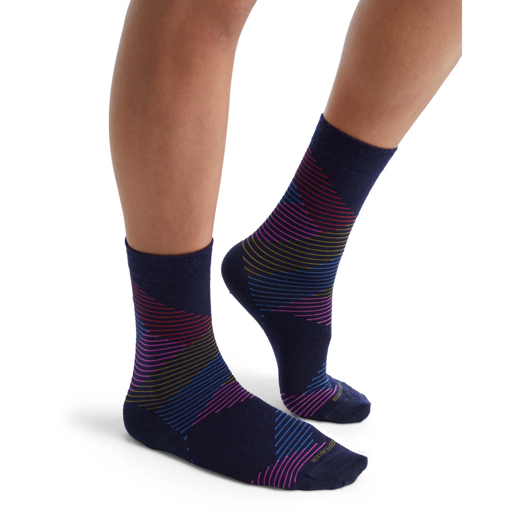 W Lifestyle Fine Gauge Crew Dashes