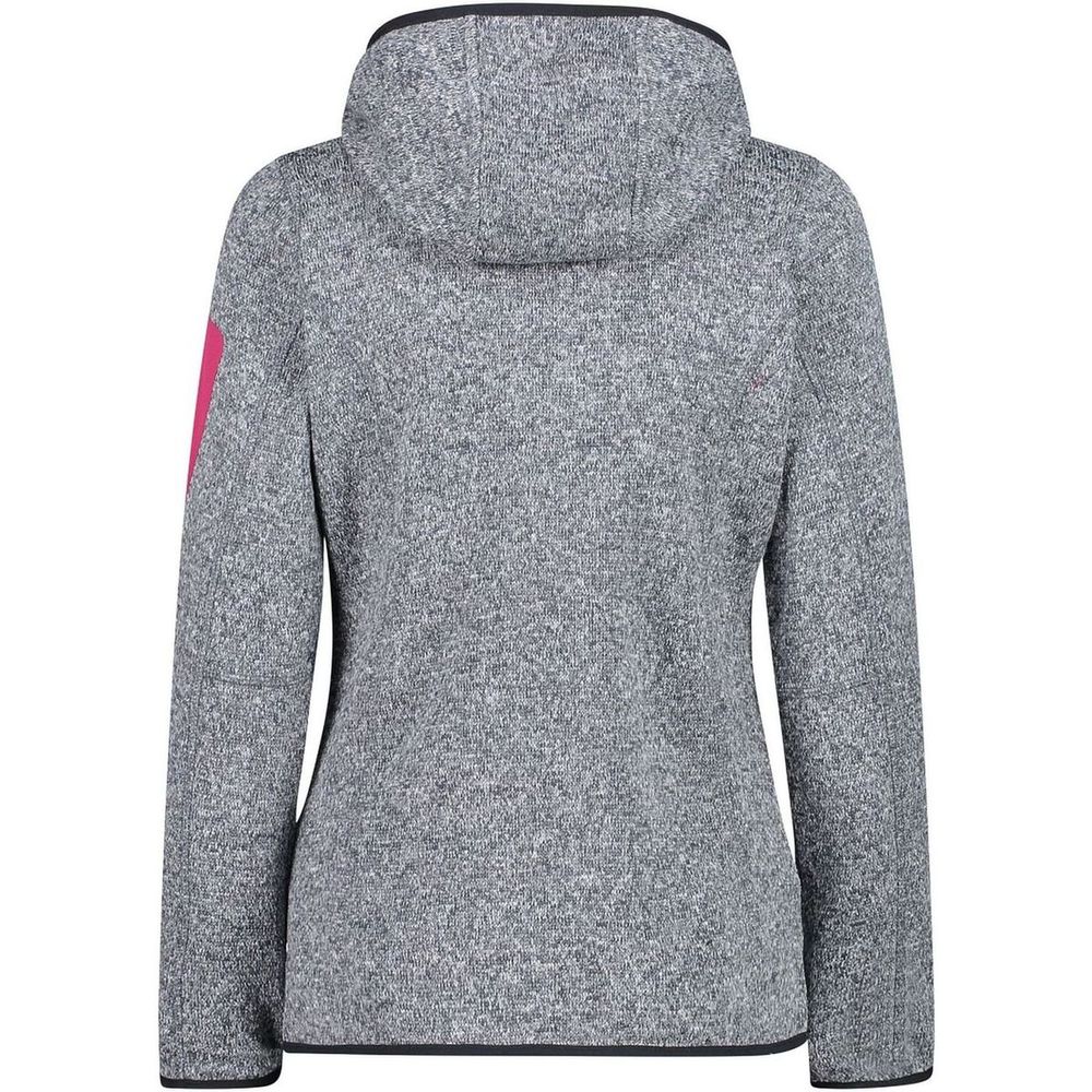 Knitted Melange Hoody Woman 3H19826