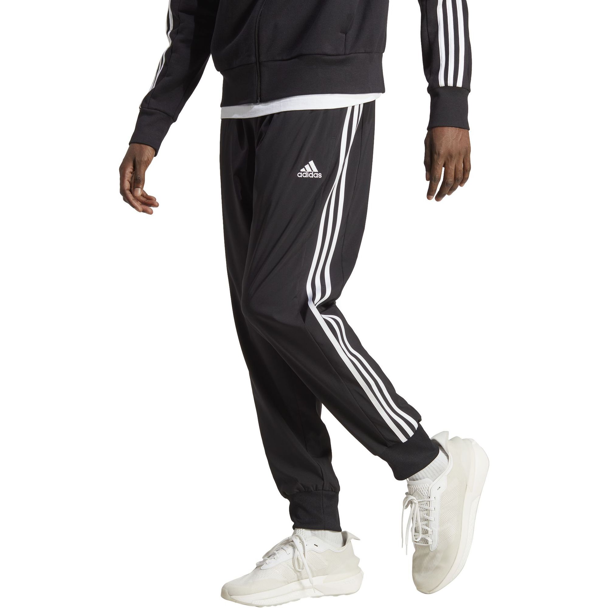 AEROREADY Essentials Tapered Cuff Woven 3-Stripes Joggers