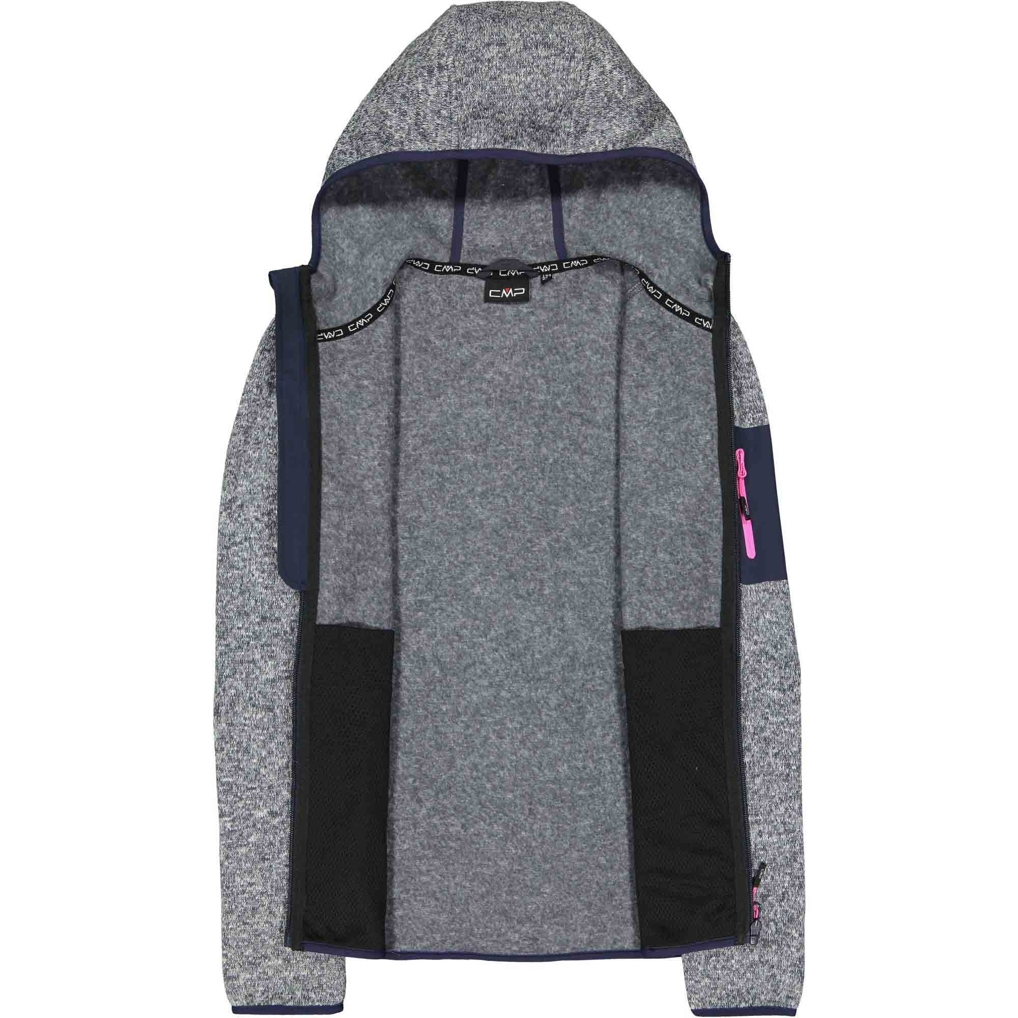 Knitted Melange Hoody Woman 3H19826