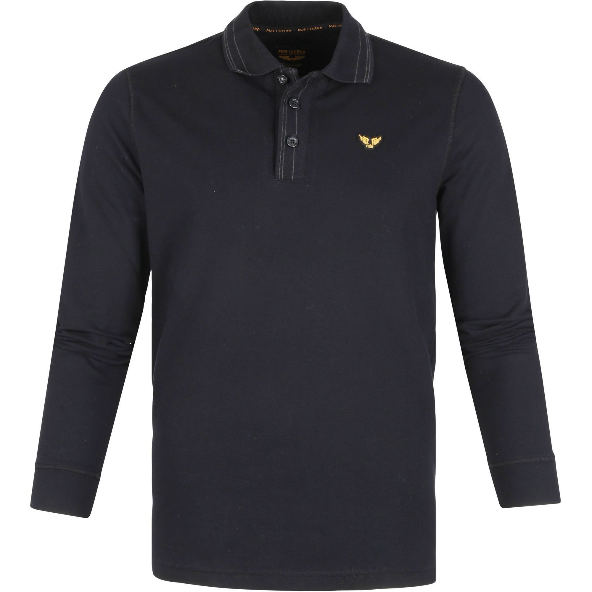 Long sleeve polo peached