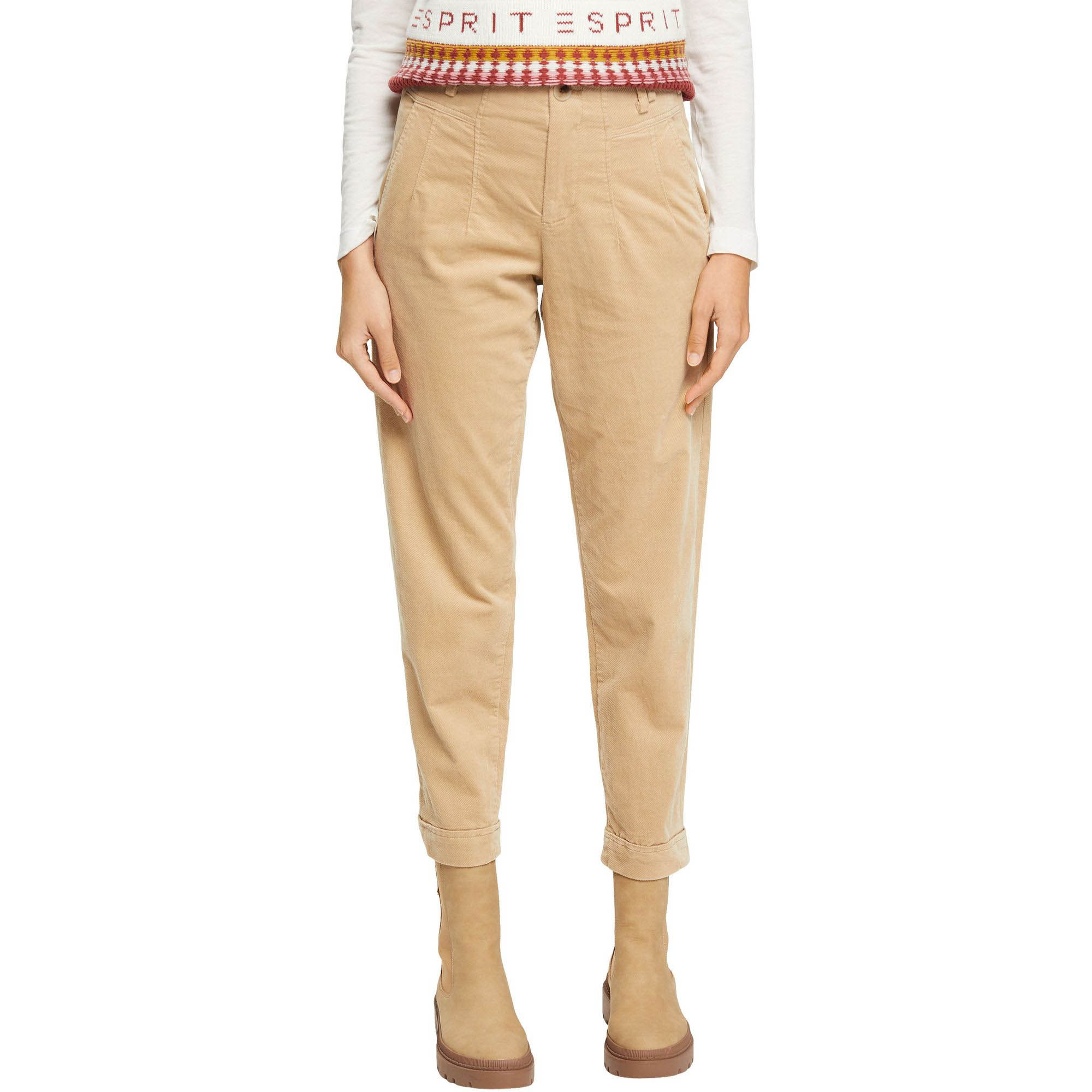 Cordhose im Jogger-Stil