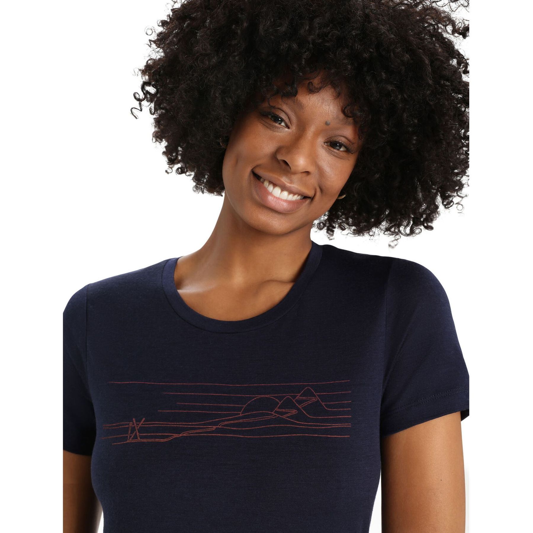 W Tech Lite II SS Tee Ski Stripes