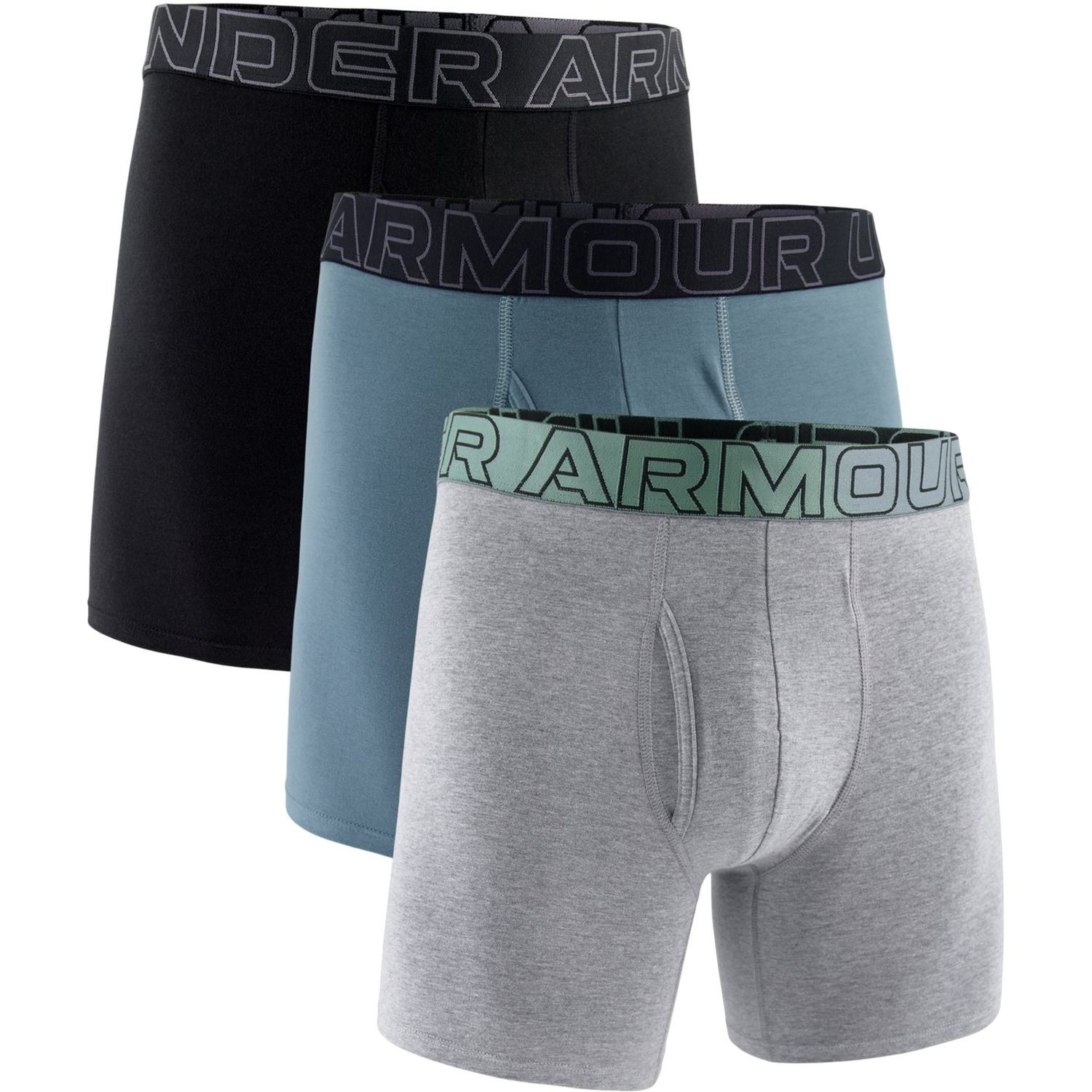 UA PERFORMANCE COTTON - SOLID 6 IN 3PK