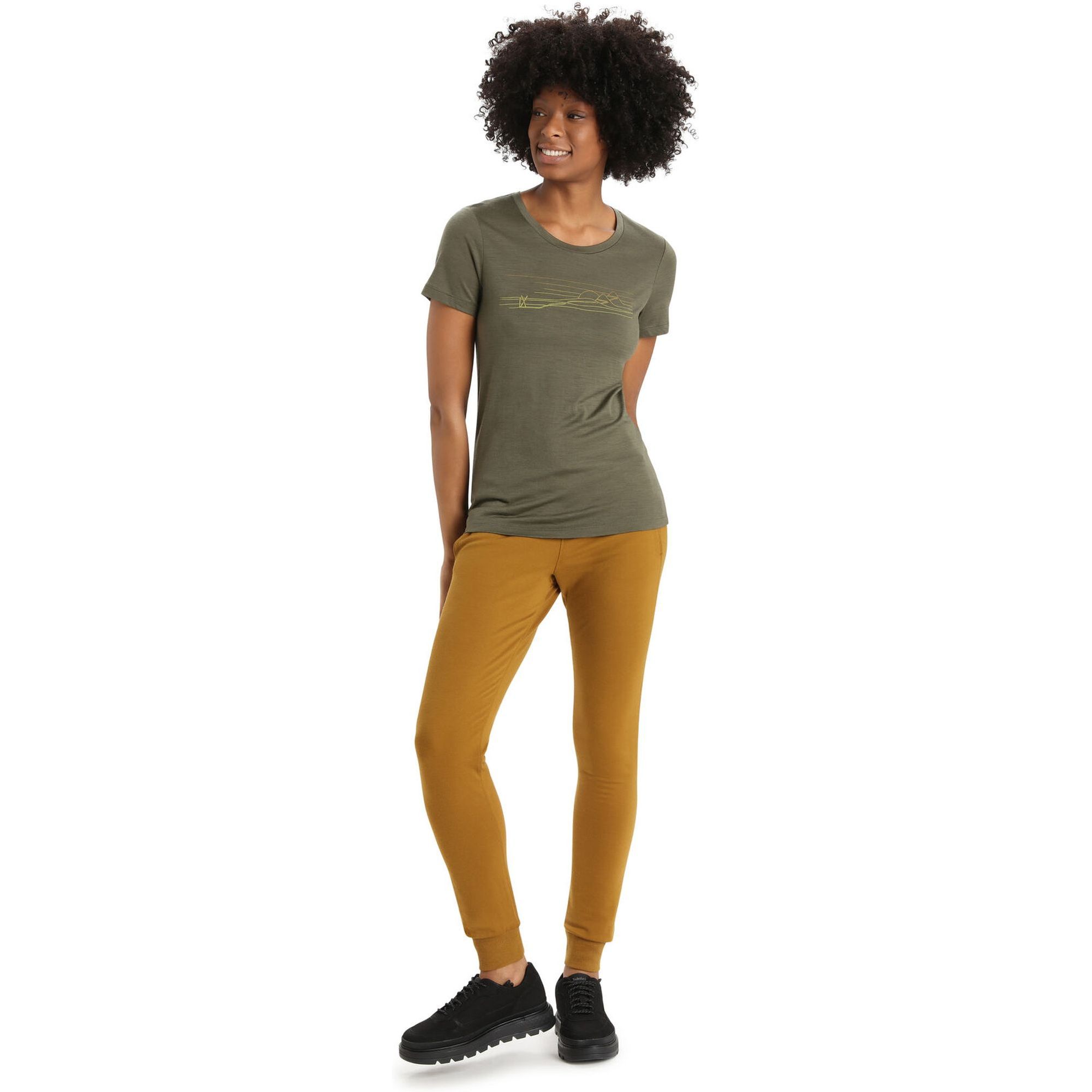 W Tech Lite II SS Tee Ski Stripes