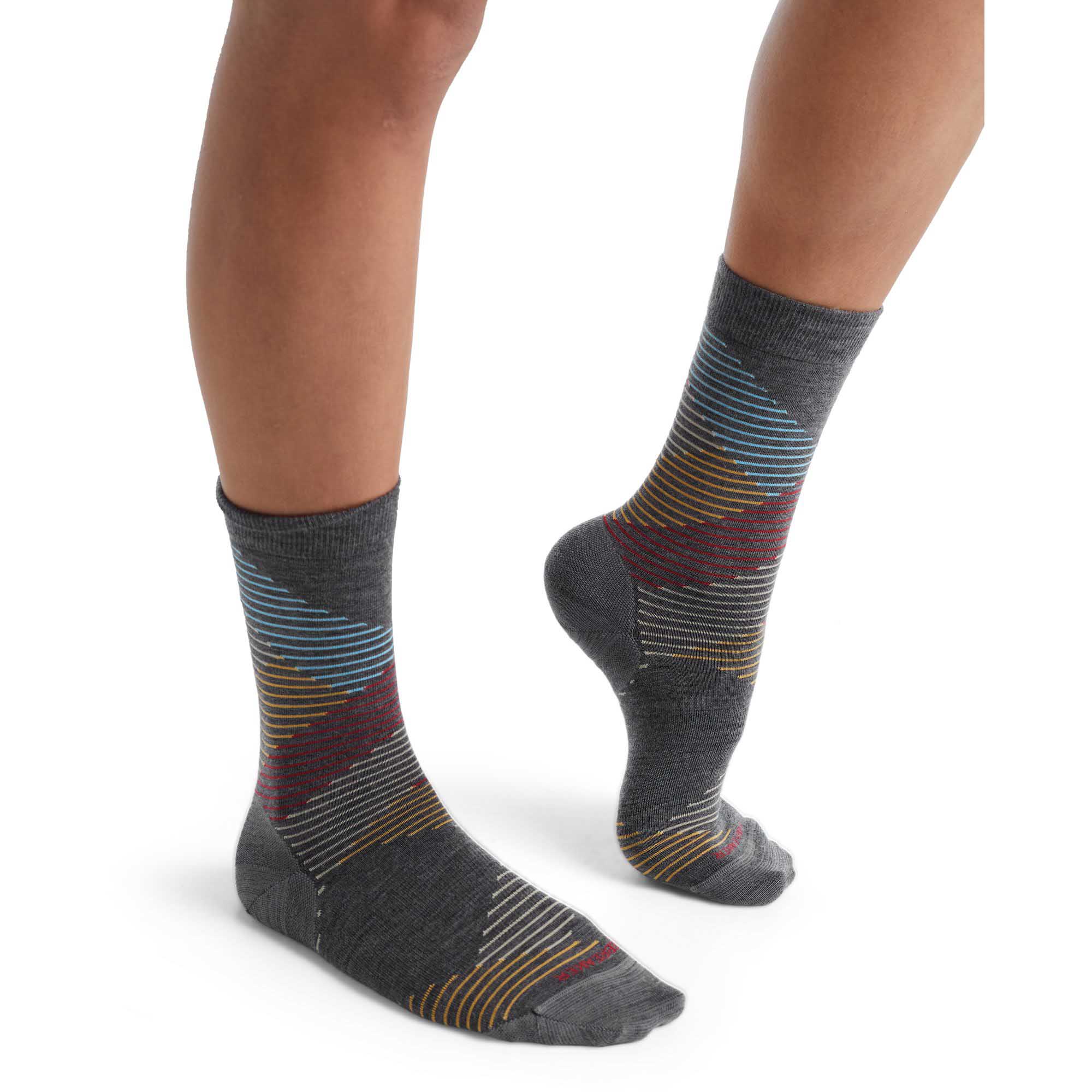 W Lifestyle Fine Gauge Crew Dashes