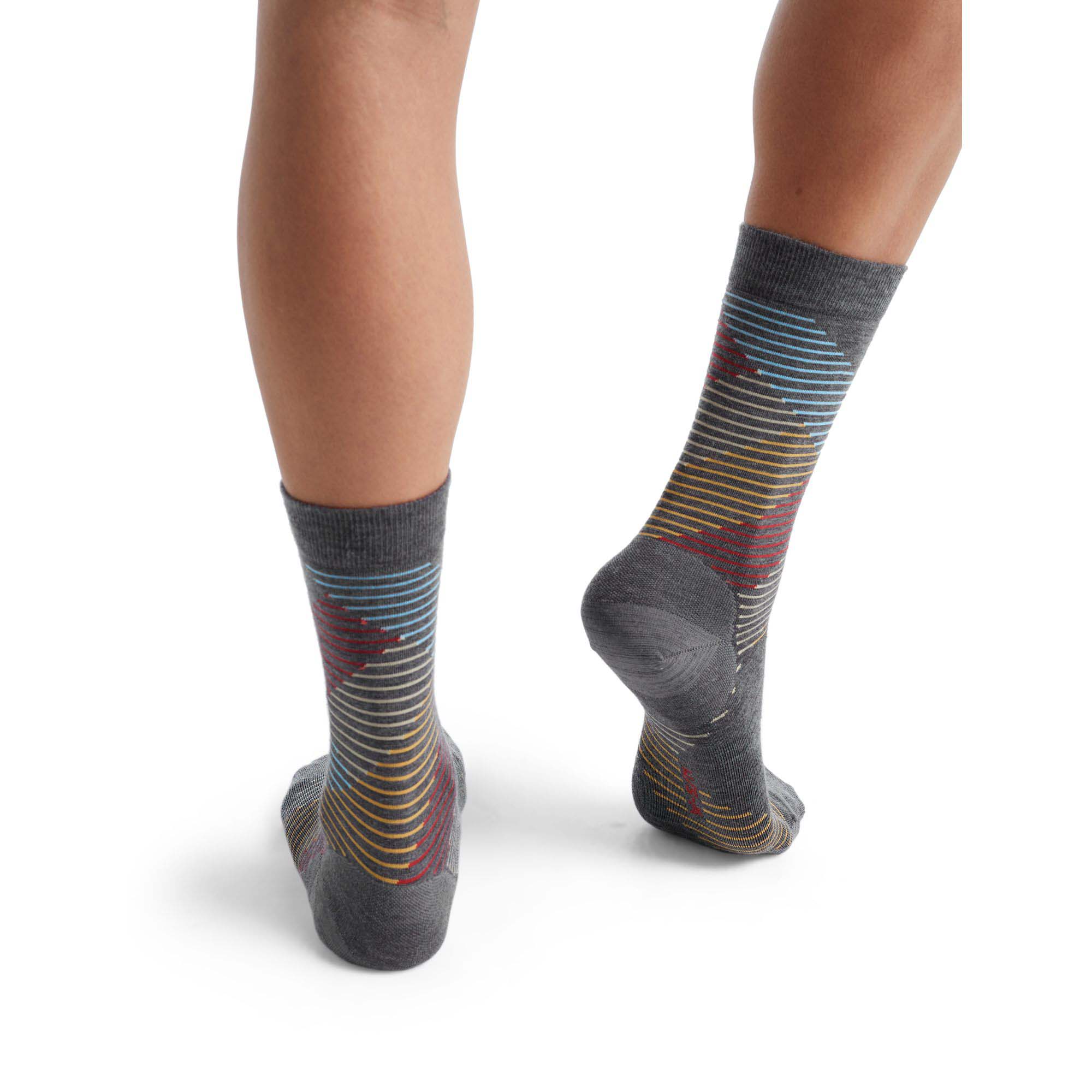 W Lifestyle Fine Gauge Crew Dashes