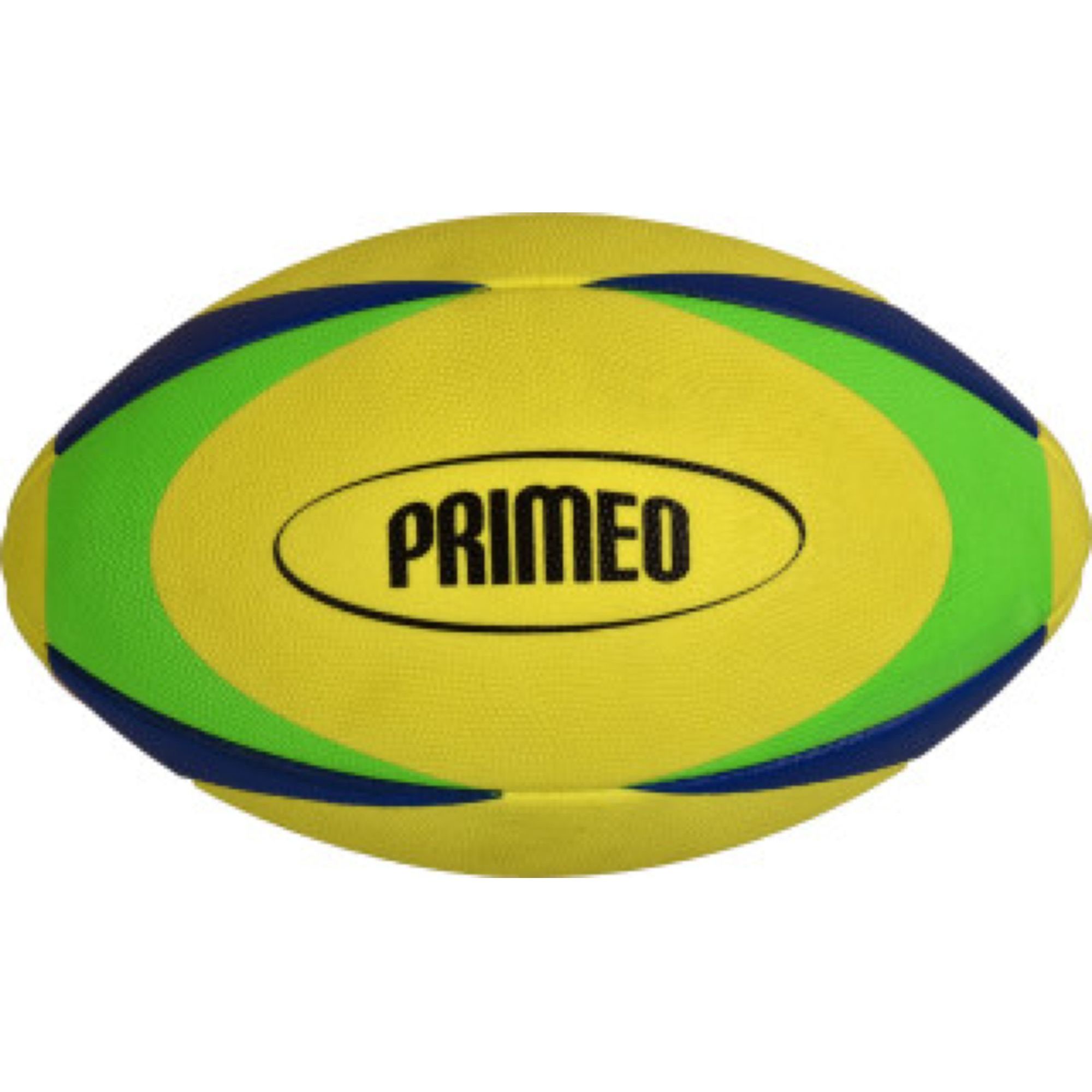 Rugbyball Primeo gelb/grün/blau OneSize