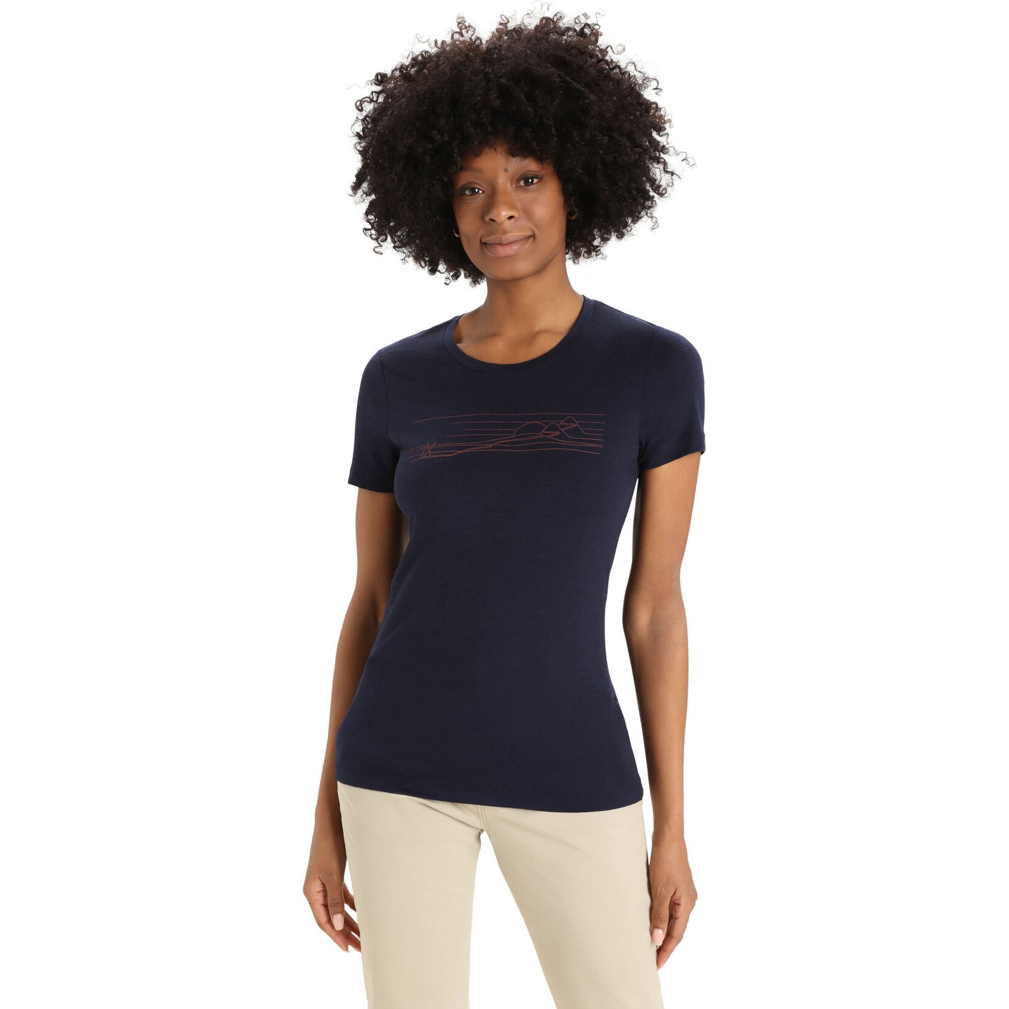 W Tech Lite II SS Tee Ski Stripes