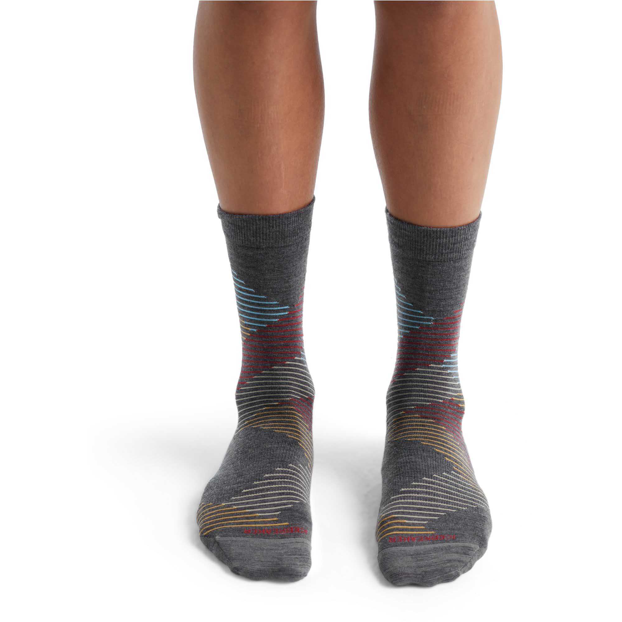 W Lifestyle Fine Gauge Crew Dashes