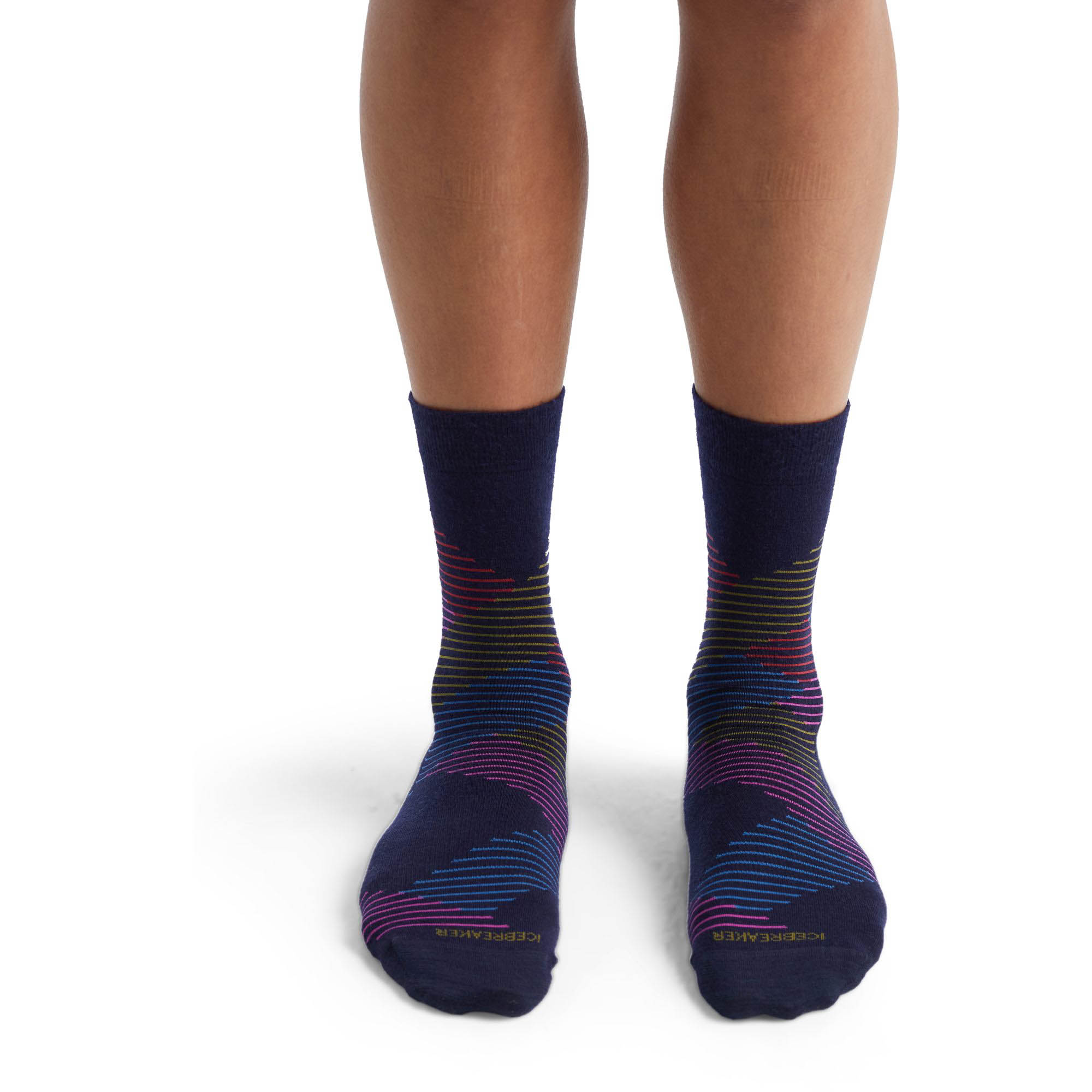 W Lifestyle Fine Gauge Crew Dashes