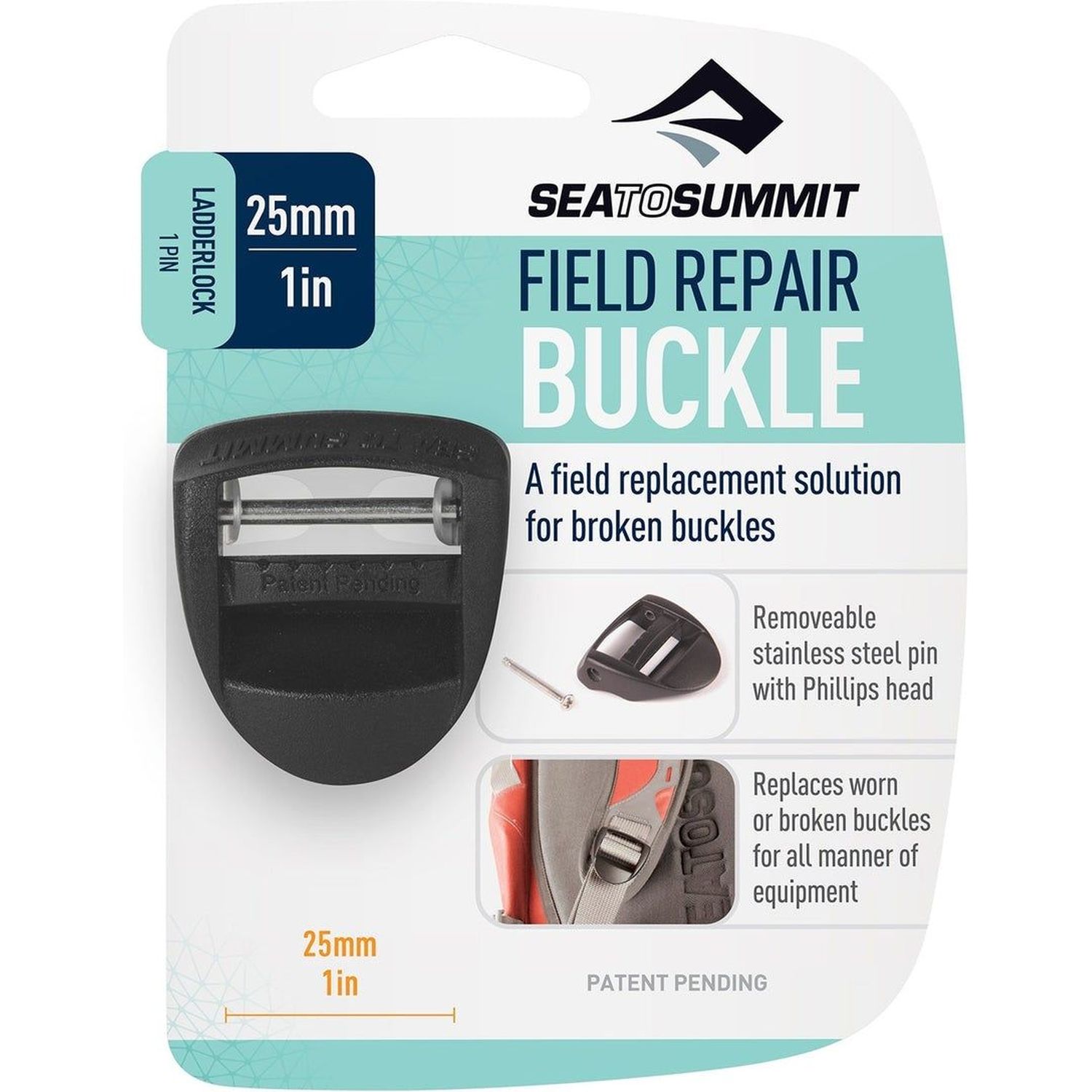 Field Repair Buckle Ladderlock 1 Pin