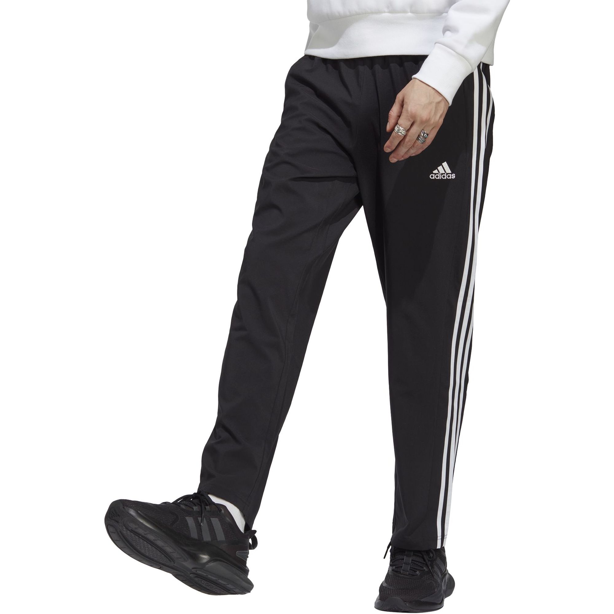 AEROREADY Essentials Stanford Open Hem Embroidered Small Logo Tracksuit Bottoms